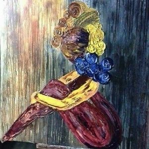 "dancer caught in the rain" by my mom